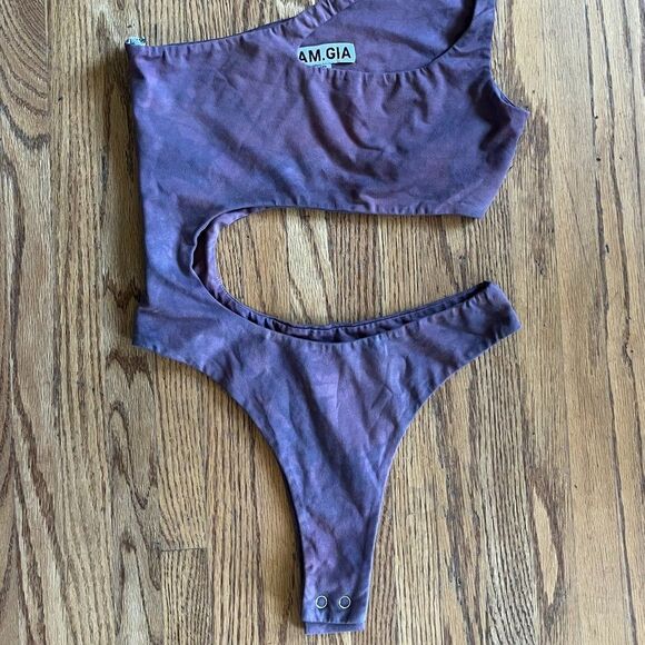 I.AM.GIA Mauve Saturn Cutout Dance Sexy Bodysuit   Women's Size XS - Picture 2 of 7